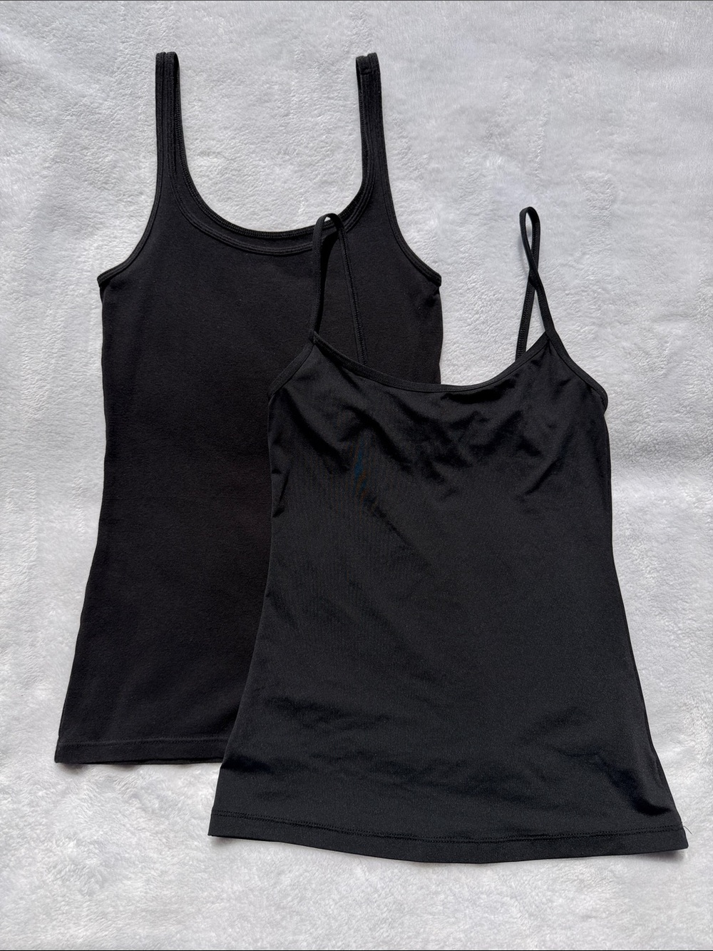 Old Navy Black Women's Tank Top & Spaghetti Strap Camisole (Set of 2)